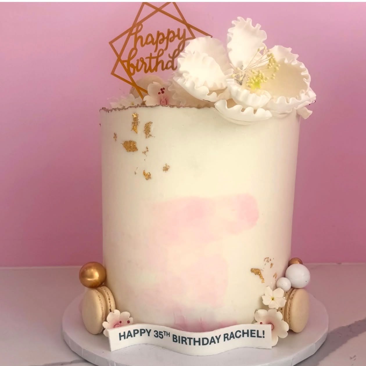 Pink Floral Birthday Cake inspiration
